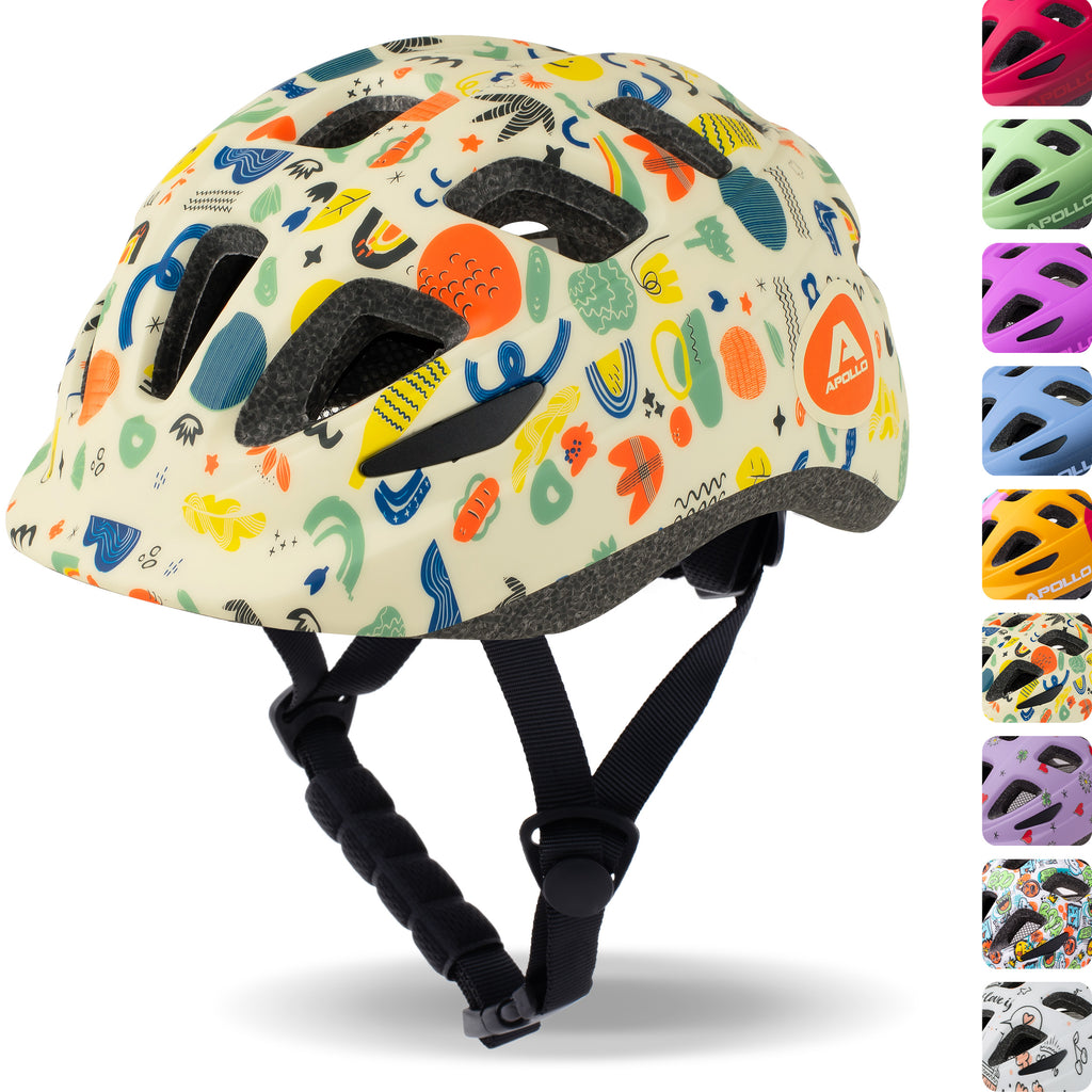 Apollo - Apollo Kinder Fahrradhelm, Helm für Kinder & Jugendliche, Multisport Helm - Papercraft