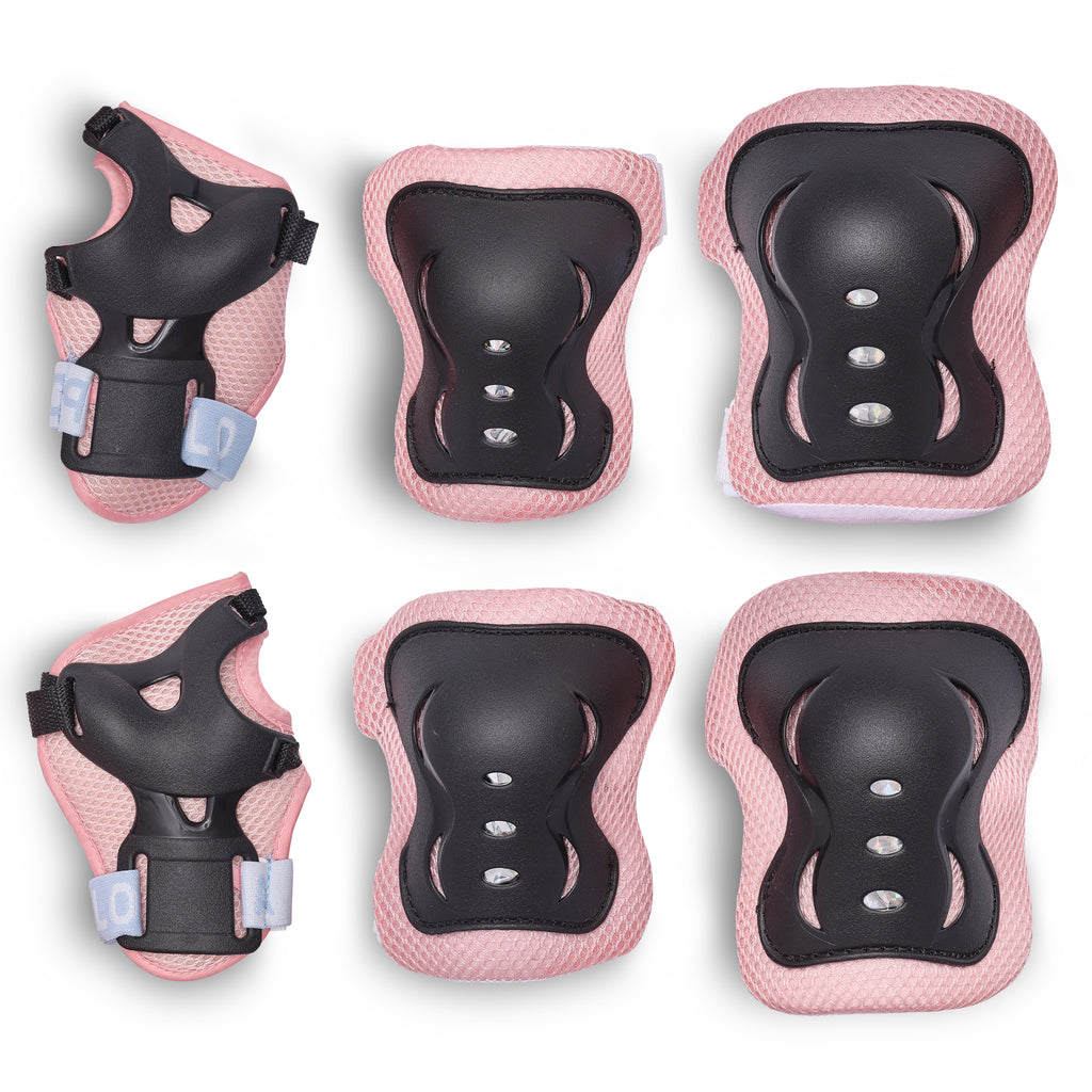 Apollo Funsport - Apollo Schoner Set für Kinder, Knie und Ellenbogenschützer - Rosa Black