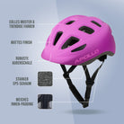 Apollo - Apollo Kinder Fahrradhelm, Helm für Kinder & Jugendliche, Multisport Helm - Pink Fade