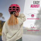 Apollo - Apollo Kinder Fahrradhelm, Helm für Kinder & Jugendliche, Multisport Helm - Red Fade