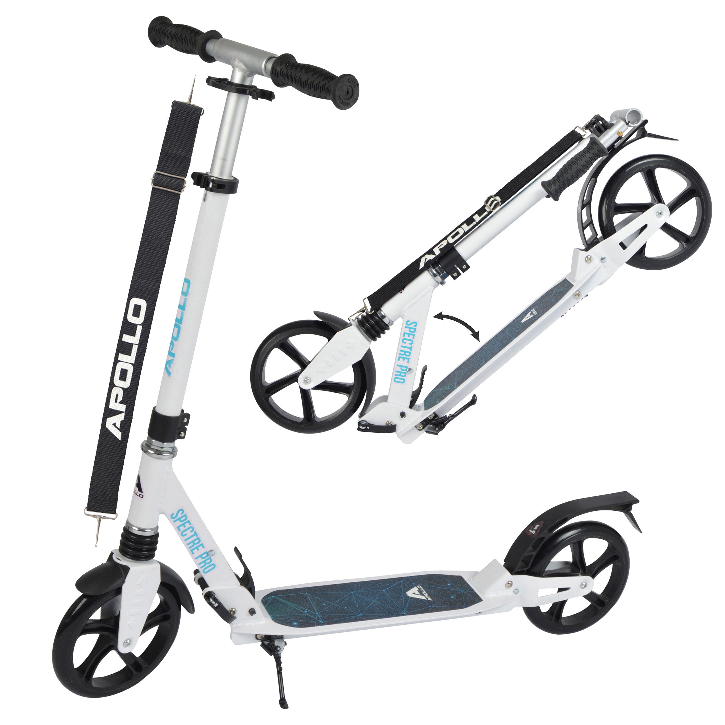 Apollo - Luxus Cityroller mit Doppelfederung "Spectre" City-Roller klapp- und verstellbar - Sphere