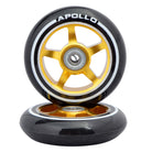 Apollo - Stunt Scooter 100mm ALU / PP Core Wheel Set - Gold - ALU Core