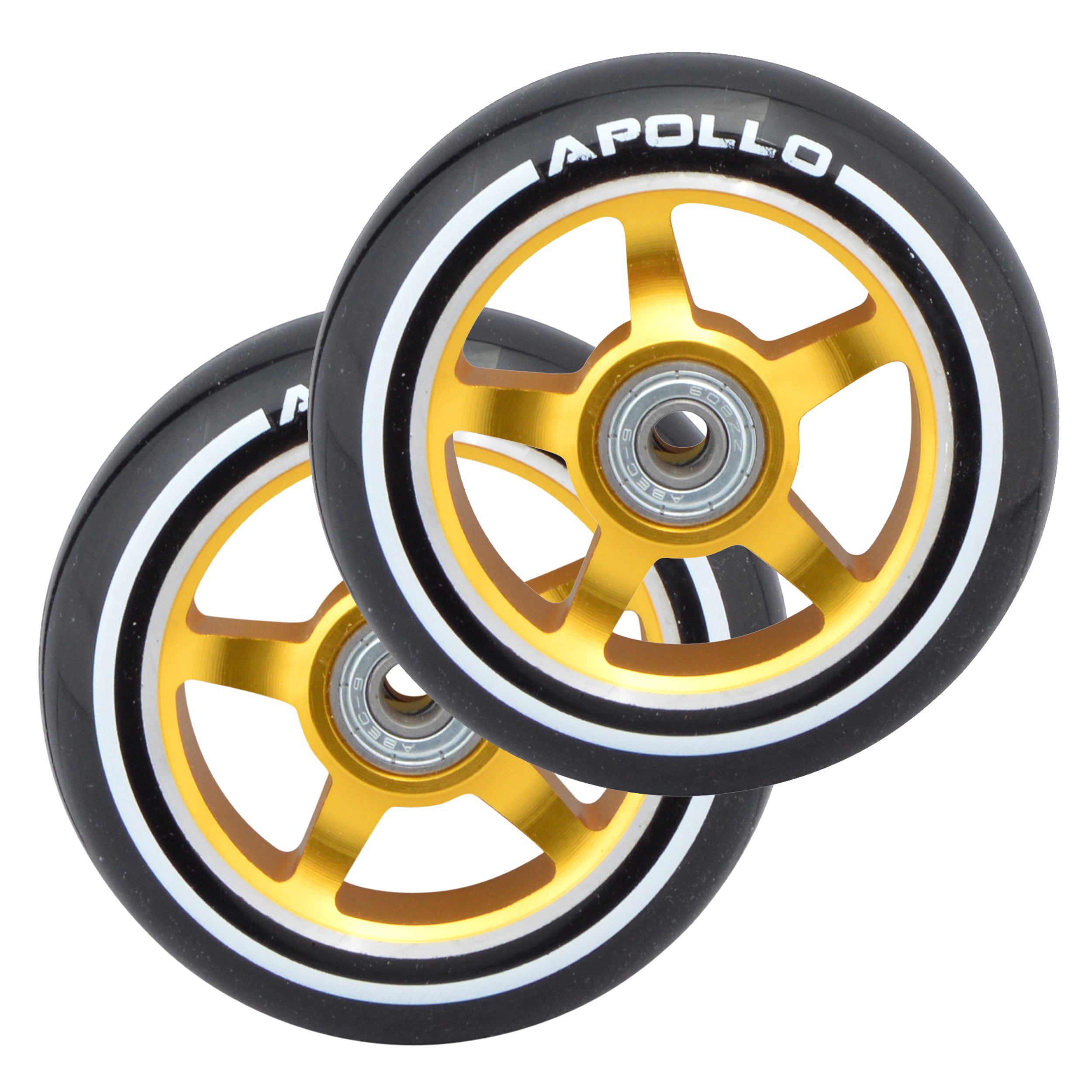 Apollo - Stunt Scooter 100mm ALU / PP Core Wheel Set - Gold - ALU Core