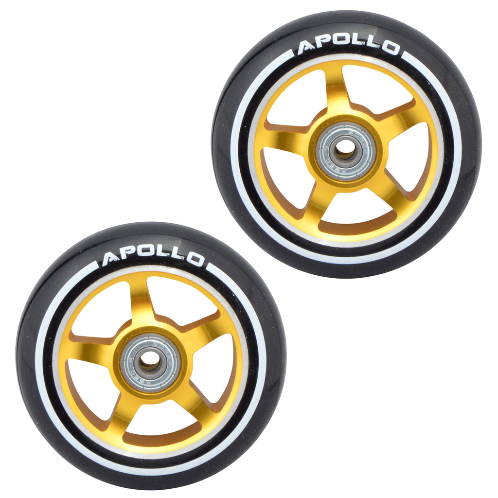 Apollo - Stunt Scooter 100mm ALU / PP Core Wheel Set - Gold - ALU Core