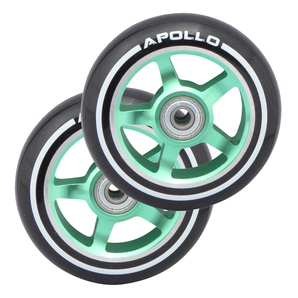 Apollo - Stunt Scooter 100mm ALU / PP Core Wheel Set - Grün - ALU Core