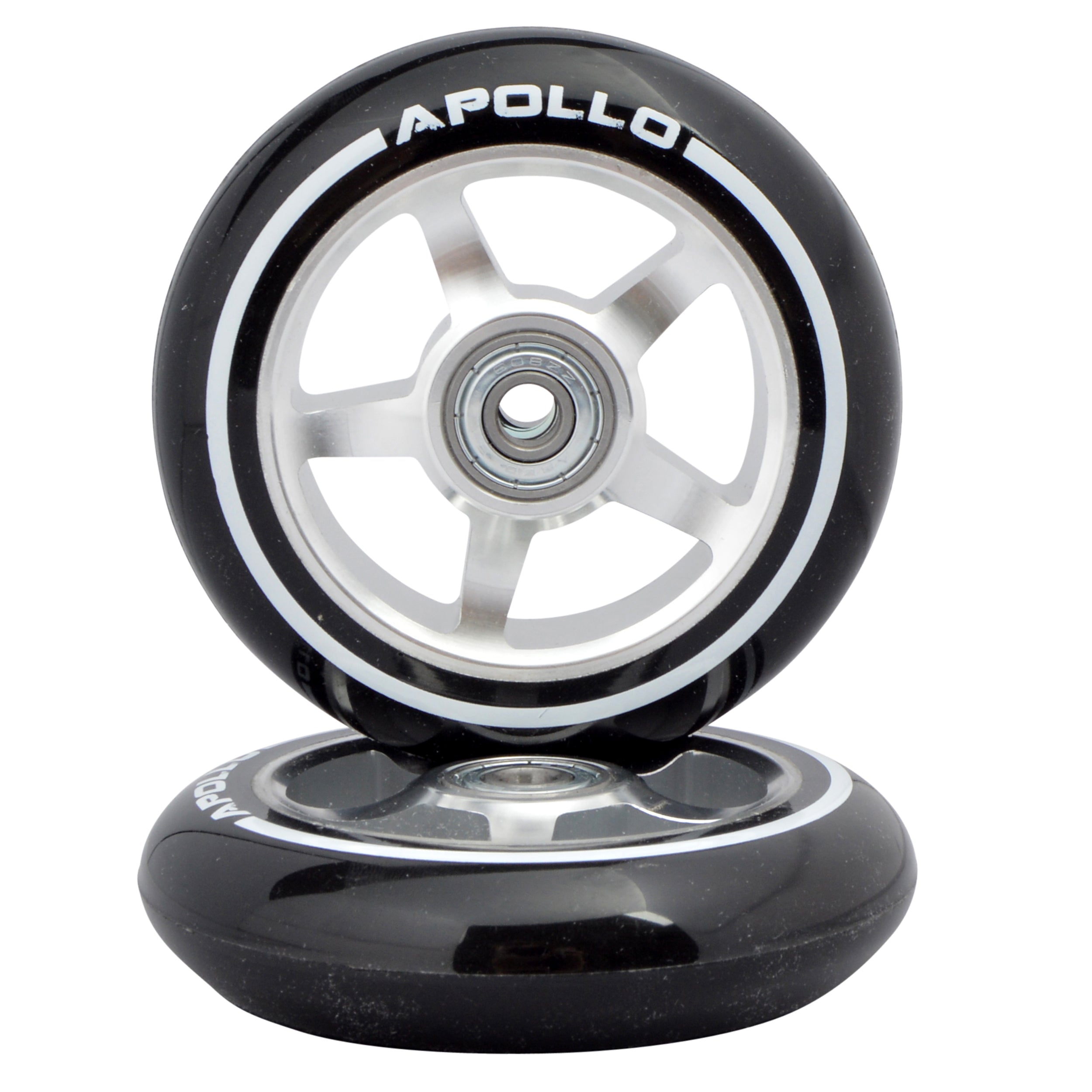 Apollo - Stunt Scooter 100mm ALU / PP Core Wheel Set - Silber - ALU Core