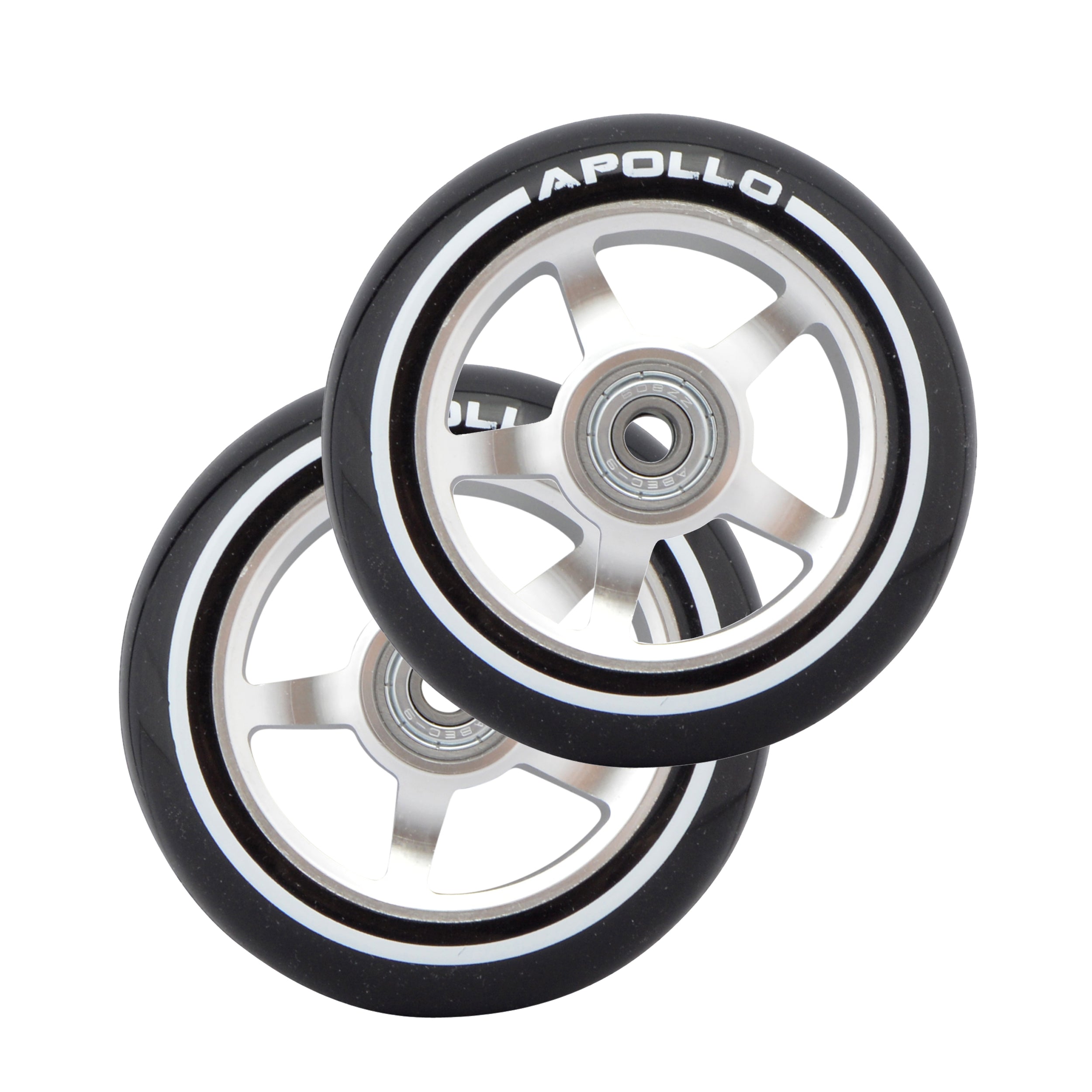 Apollo - Stunt Scooter 100mm ALU / PP Core Wheel Set - Silber - ALU Core