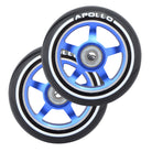 Apollo - Stunt Scooter 100mm ALU / PP Core Wheel Set - Blau - ALU Core