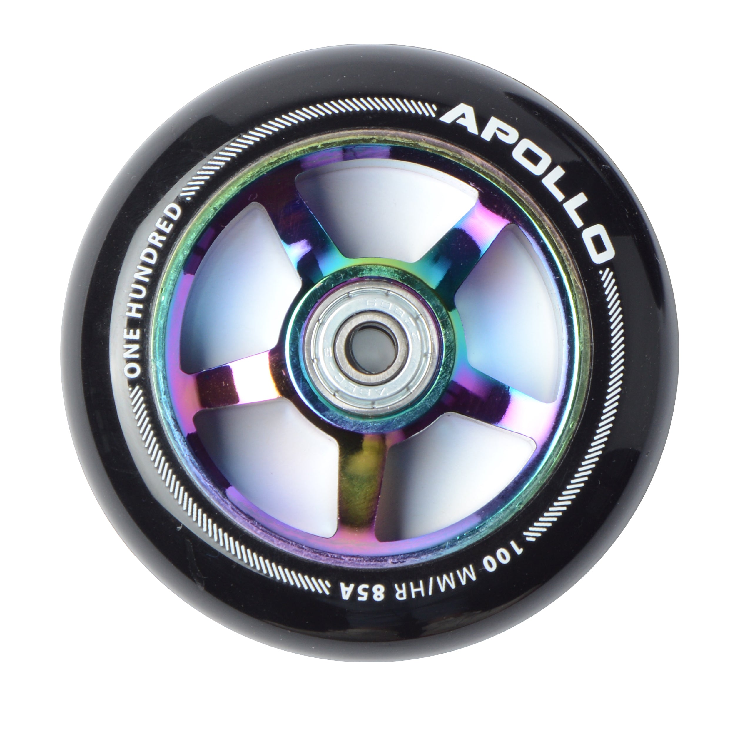 Apollo - Stunt Scooter 100mm ALU / PP Core Wheel Set - Rainbow - ALU Core