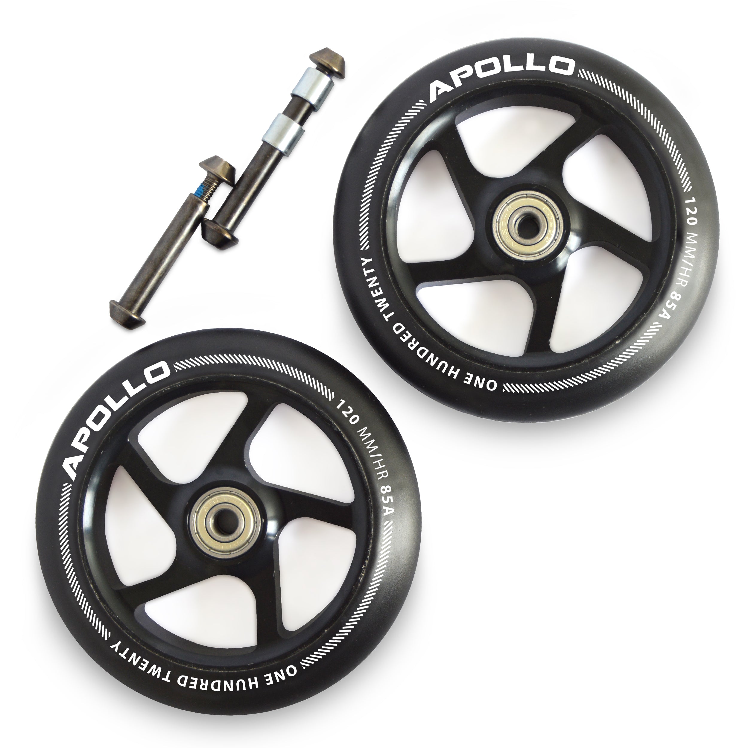 Apollo - Stunt Scooter 120mm ALU Core Wheel Set - Schwarz