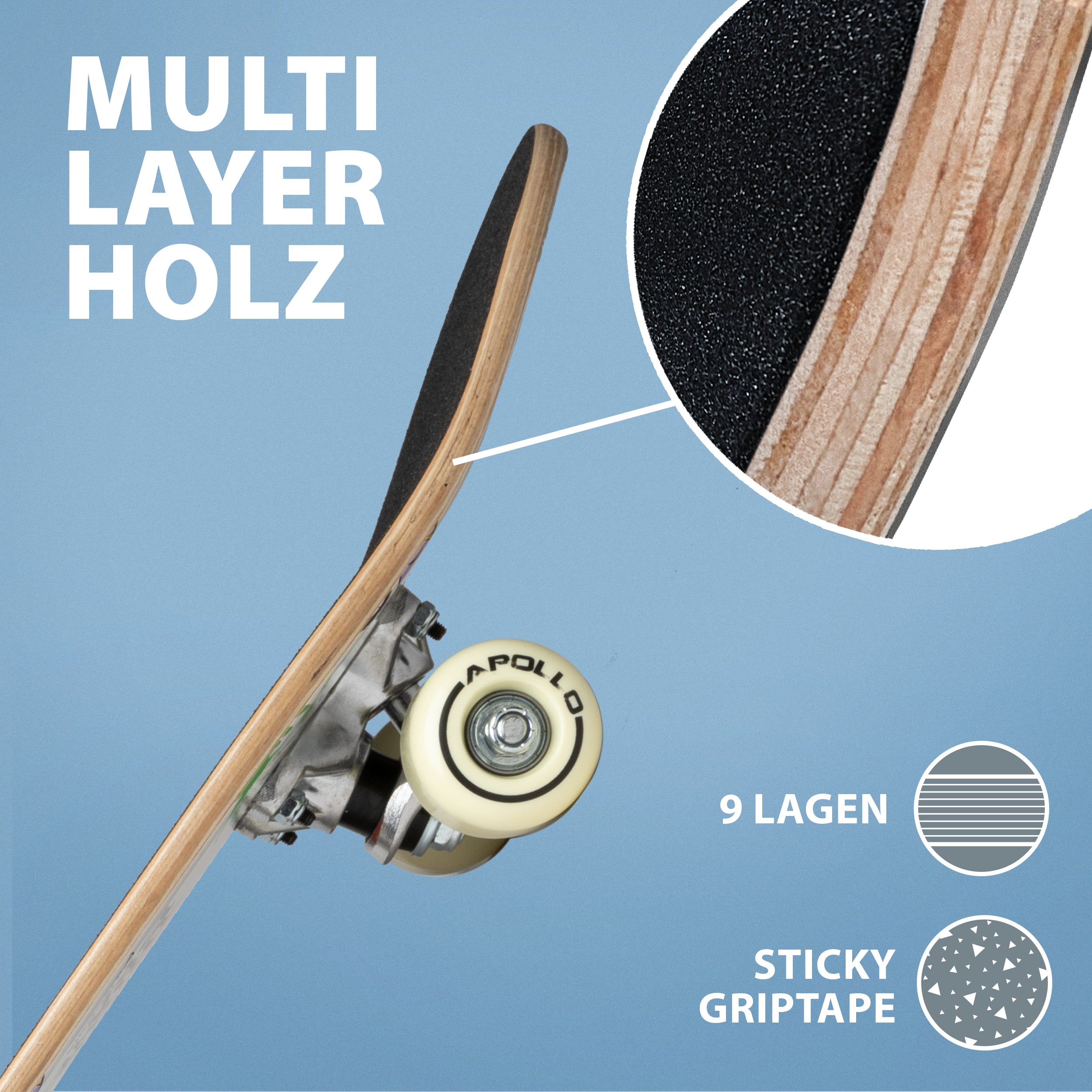 Apollo Funsport - Kinder Skateboard - T-Rex - 61 cm -