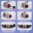 Apollo - Fahrradschloss mit Zahlen für Kinder, 10x650 mm, Scooter Schloss,Zahlenschloss - Schwarz