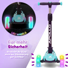 Apollo - Kinderscooter "KidsPro4" klappbarer LED Roller - Mint