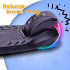 Apollo - Kinderscooter "KidsPro4" klappbarer LED Roller - Schwarz