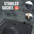 Apollo - Basketballkorb mit Ständer, Rollen, Basketball und Pumpe - official Size 230-305 cm