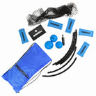 Ocean 5 - Spiderball Set, Ball-Spiel mit Netz, 3 Bällen und Tragetasche - Blau