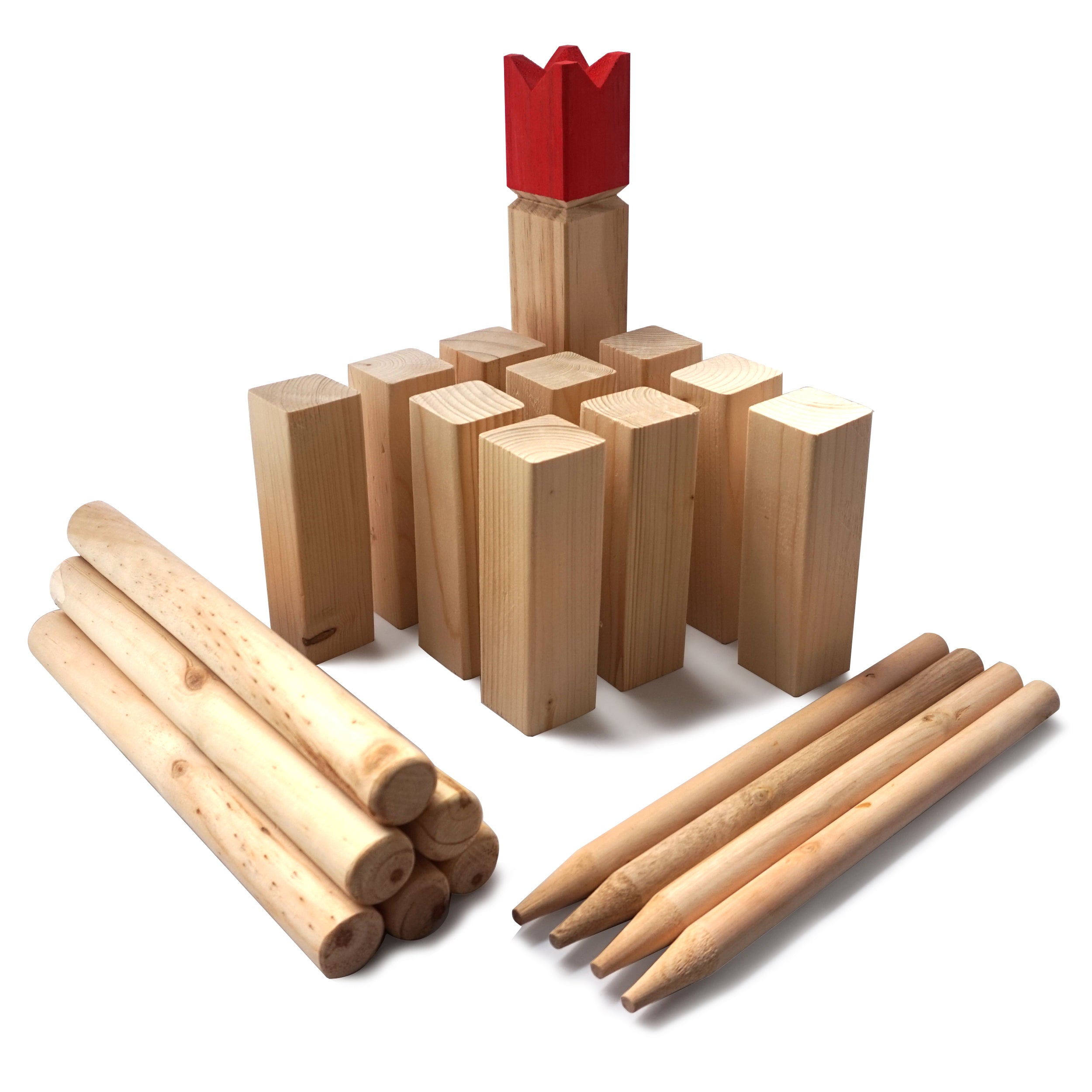 Ocean5 - Kubb - Original Wikinger Wurfspiel - Holz Schach Kegel Spiel von Ocean5 - Kubb - Rot - 30 x 5,2 cm (H B)