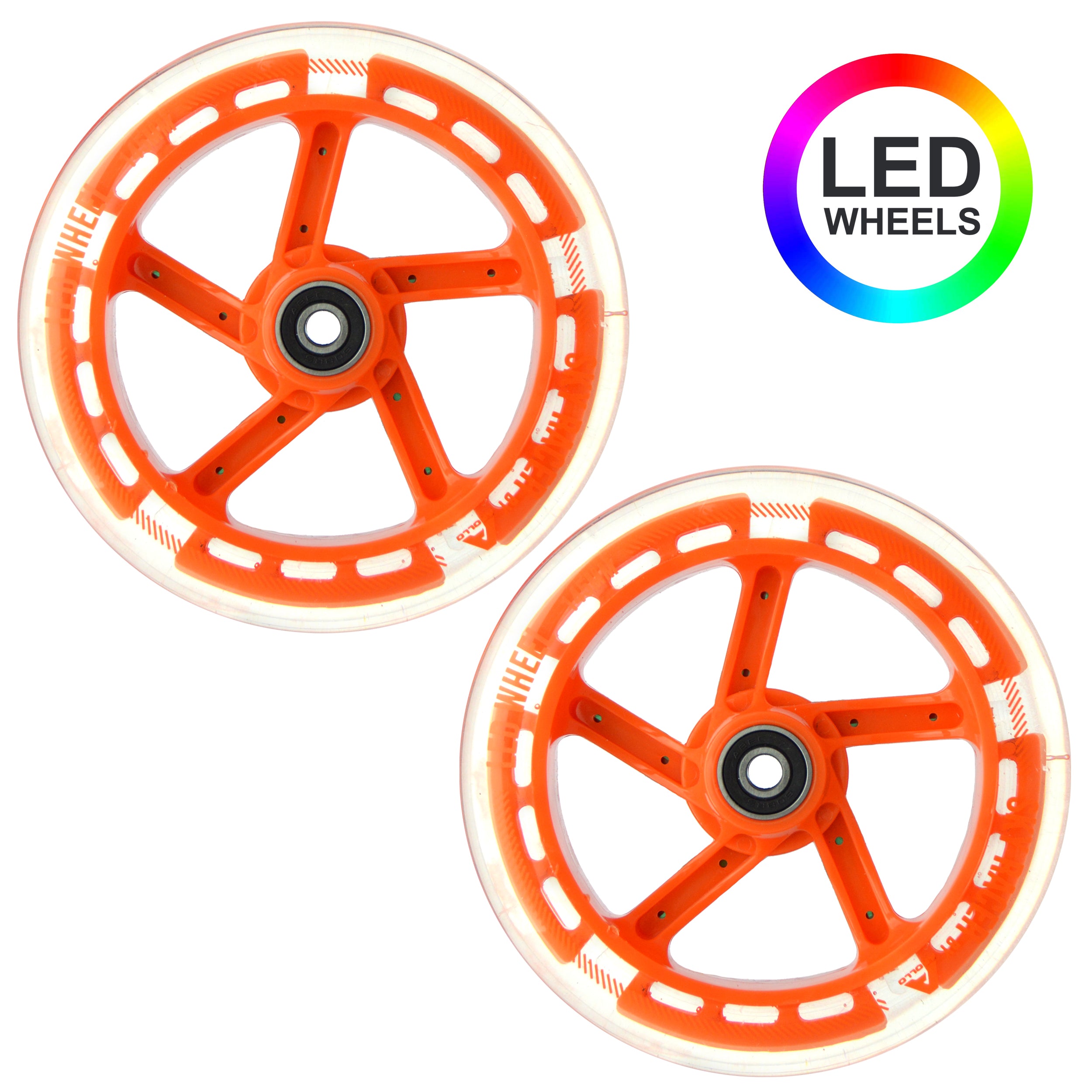 Apollo - Ersatzräderset für Skyracer - 145 mm Wheel Set - von Apollo - Orange