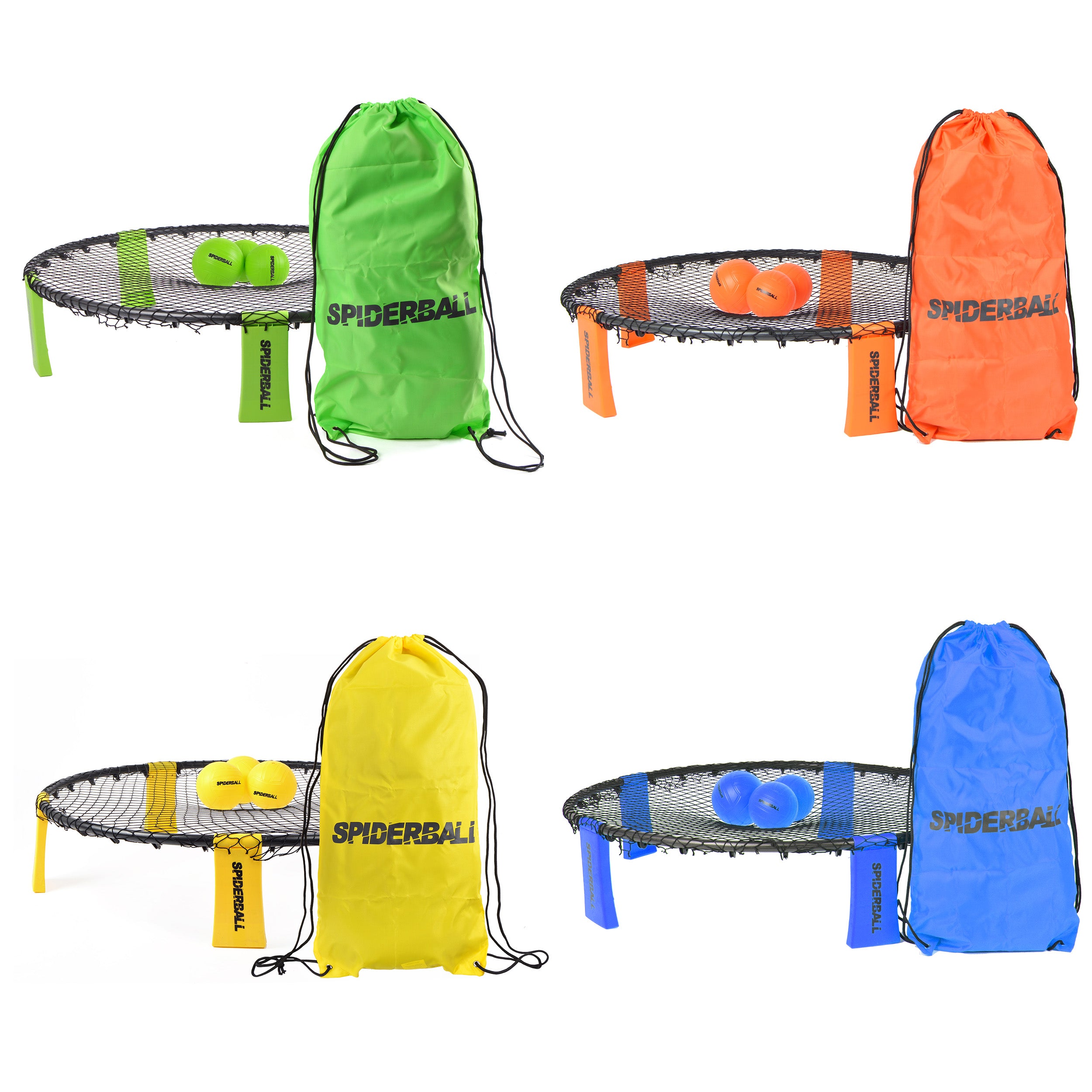 Ocean 5 - Spiderball Set, Ball-Spiel mit Netz, 3 Bällen und Tragetasche -