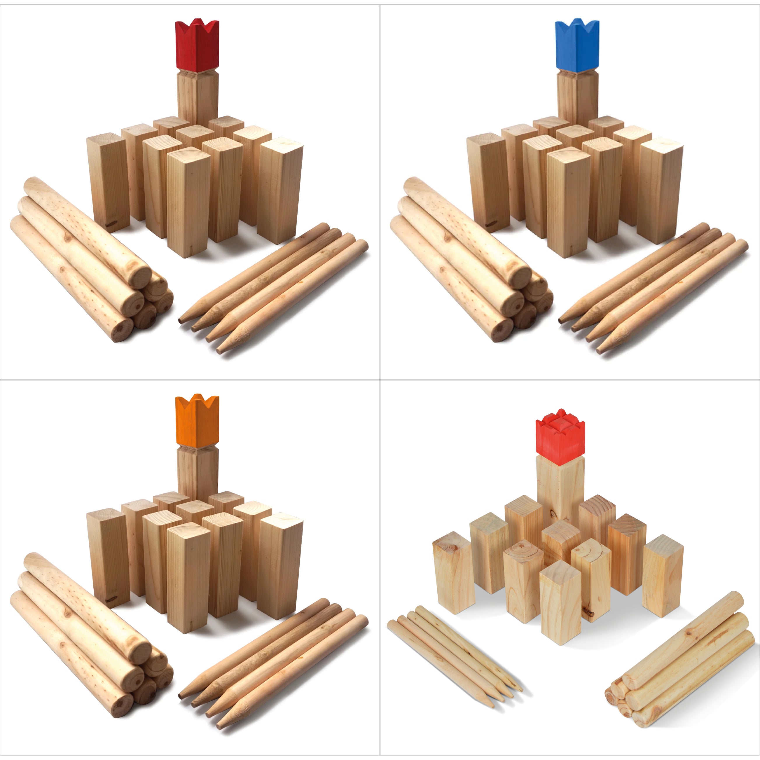 Ocean5 - Kubb - Original Wikinger Wurfspiel - Holz Schach Kegel Spiel von Ocean5 -