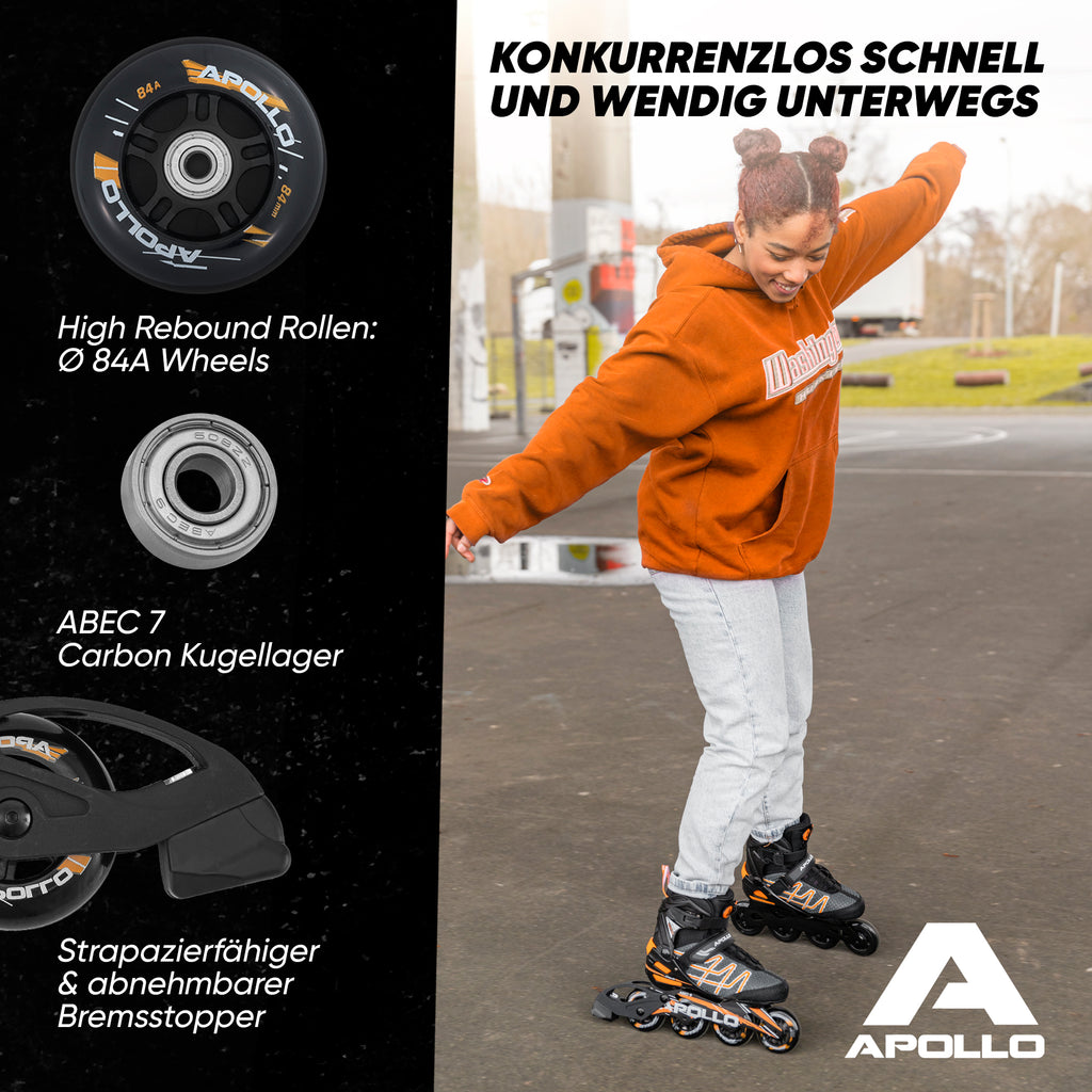 Apollo - Air Flow X2 Inline Skates - Orange -