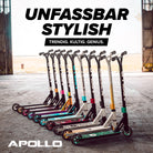 Apollo - Stunt Scooter - Genius Pro Robuster Kinder Scooter mit ABEC 9 Kugellager - Schwarz Gold