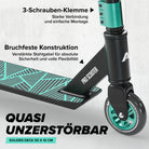 Apollo - Stunt Scooter - Genius Pro Robuster Kinder Scooter mit ABEC 9 Kugellager - Schwarz Grün