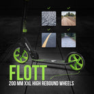 Apollo - Klappbarer City Roller für Kinder "Phantom" höhenverstellbarer Tretroller - Grün