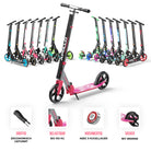 Apollo - Klappbarer City Roller für Kinder "Phantom" höhenverstellbarer Tretroller - Pink Silber