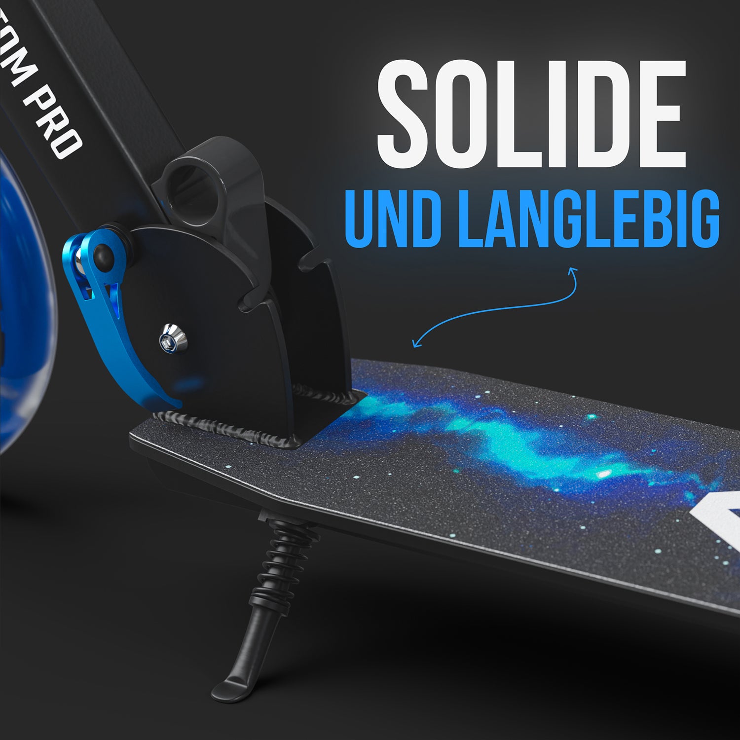 Apollo - Klappbarer City Roller für Kinder "Phantom" höhenverstellbarer Tretroller - Universe