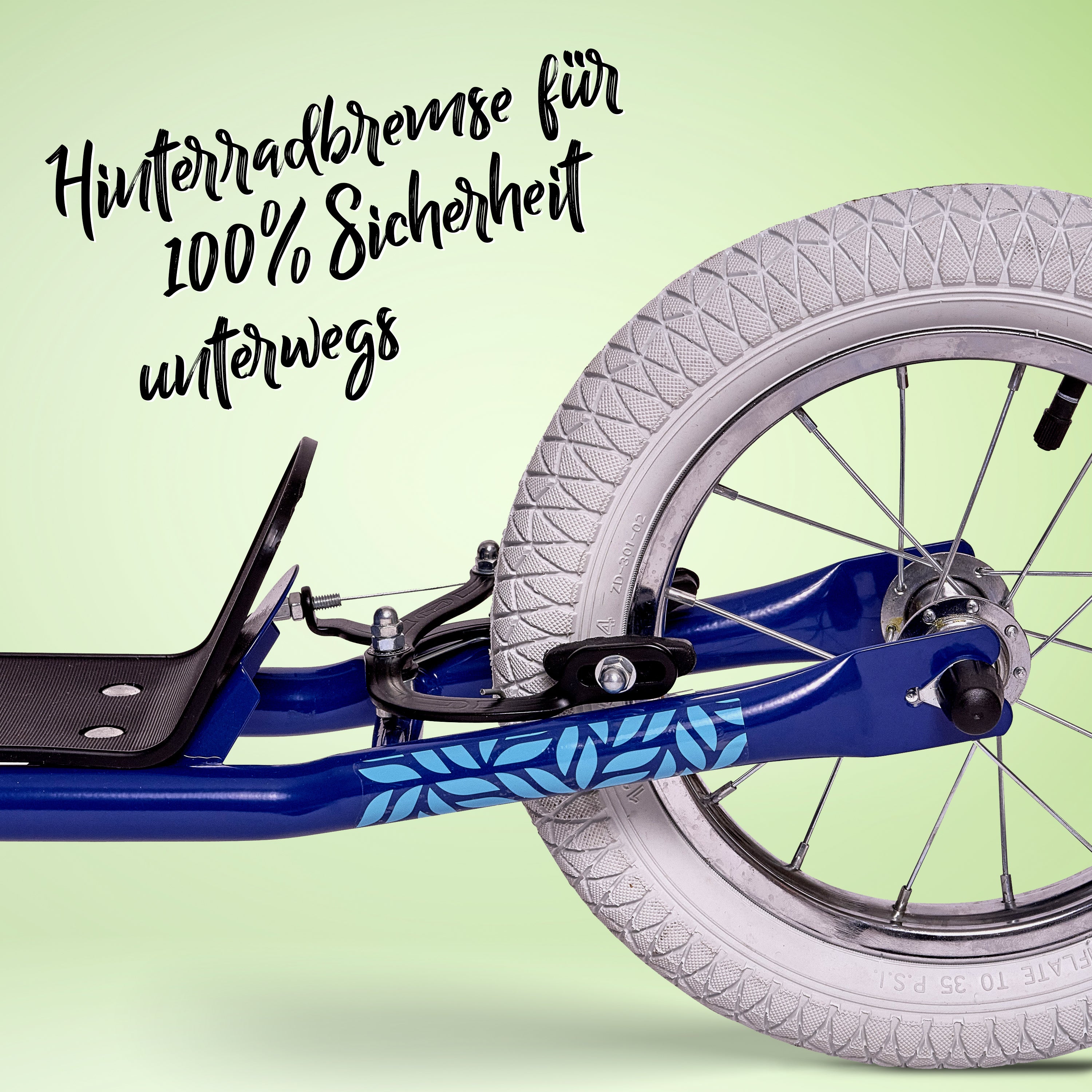 Apollo - Retro Scooter Paradise Roller mit Luftreifen 12,5 Zoll - Blau