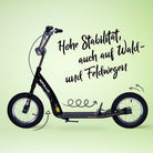 Apollo - Retro Scooter Paradise Roller mit Luftreifen 12,5 Zoll - Schwarz