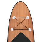 Apollo Funsport - SUP Board Komplett-Set Aufblasbares Stand Up Paddle Board - Wood - Wood Black