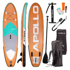 Apollo Funsport - SUP Board Komplett-Set Aufblasbares Stand Up Paddle Board - Wood - Wood Mint