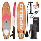 Apollo Funsport - SUP Board Komplett-Set Aufblasbares Stand Up Paddle Board - Wood - Wood Pink