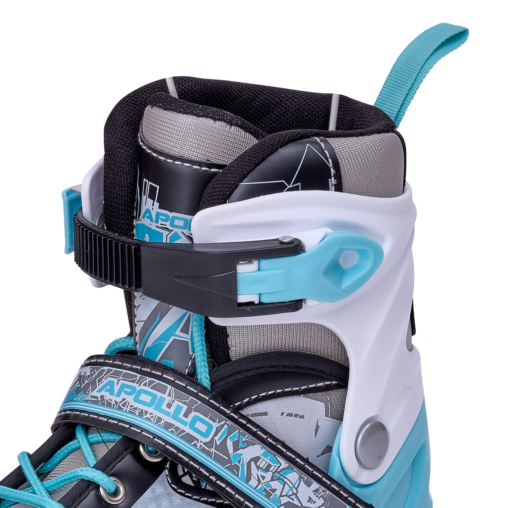 Apollo - Ice Skates X Pro verstellbare Schlittschuhe für Damen & Kinder - Mint/Schwarz -