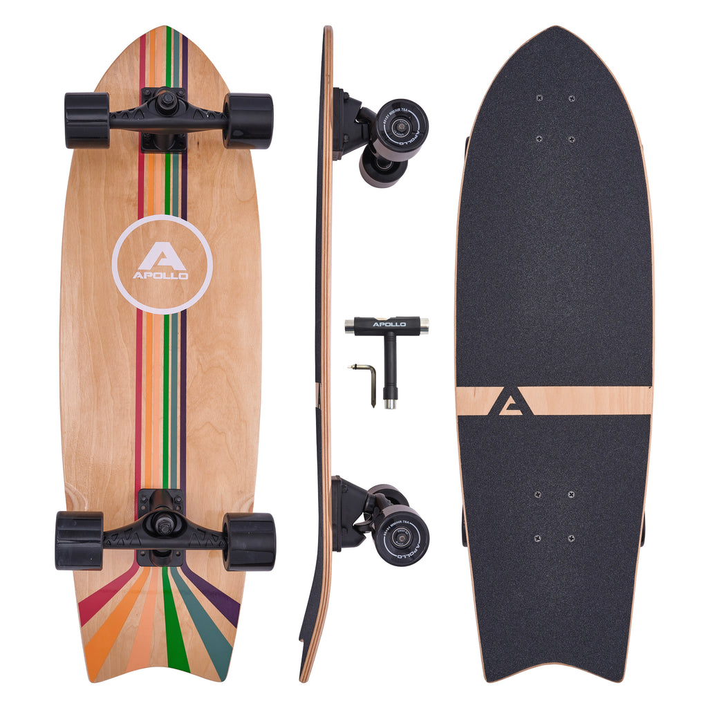 Apollo - Surf Style Board - Stripes -