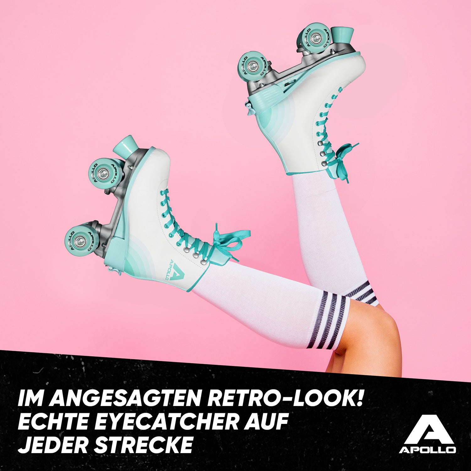 Apollo - Disco Roller, Classic Roller Rollschuhe für Kinder und Erwachsene - Disco Time -