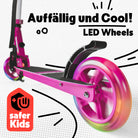 Apollo - 145mm City Scooter mit Federung "Skyracer" klappbar und höhenverstellbar - Pink Weiß