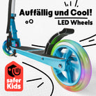 Apollo - 145mm City Scooter mit Federung "Skyracer" klappbar und höhenverstellbar - Blau