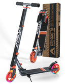 Apollo - 145mm City Scooter mit Federung "Skyracer" klappbar und höhenverstellbar - Orange