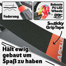 Apollo - 145mm City Scooter mit Federung "Skyracer" klappbar und höhenverstellbar - Orange