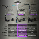 Apollo - High End Stunt Scooter - Genesis Pro X Stuntscooter mit ABEC 9 Kugellagern - Rainbow