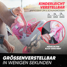 Apollo - Super Blade größenverstellbare Inlineskates - Weiß Pink -