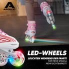 Apollo - Super Blade größenverstellbare Inlineskates - Weiß Pink -