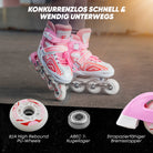 Apollo - Super Blade größenverstellbare Inlineskates - Weiß Pink -