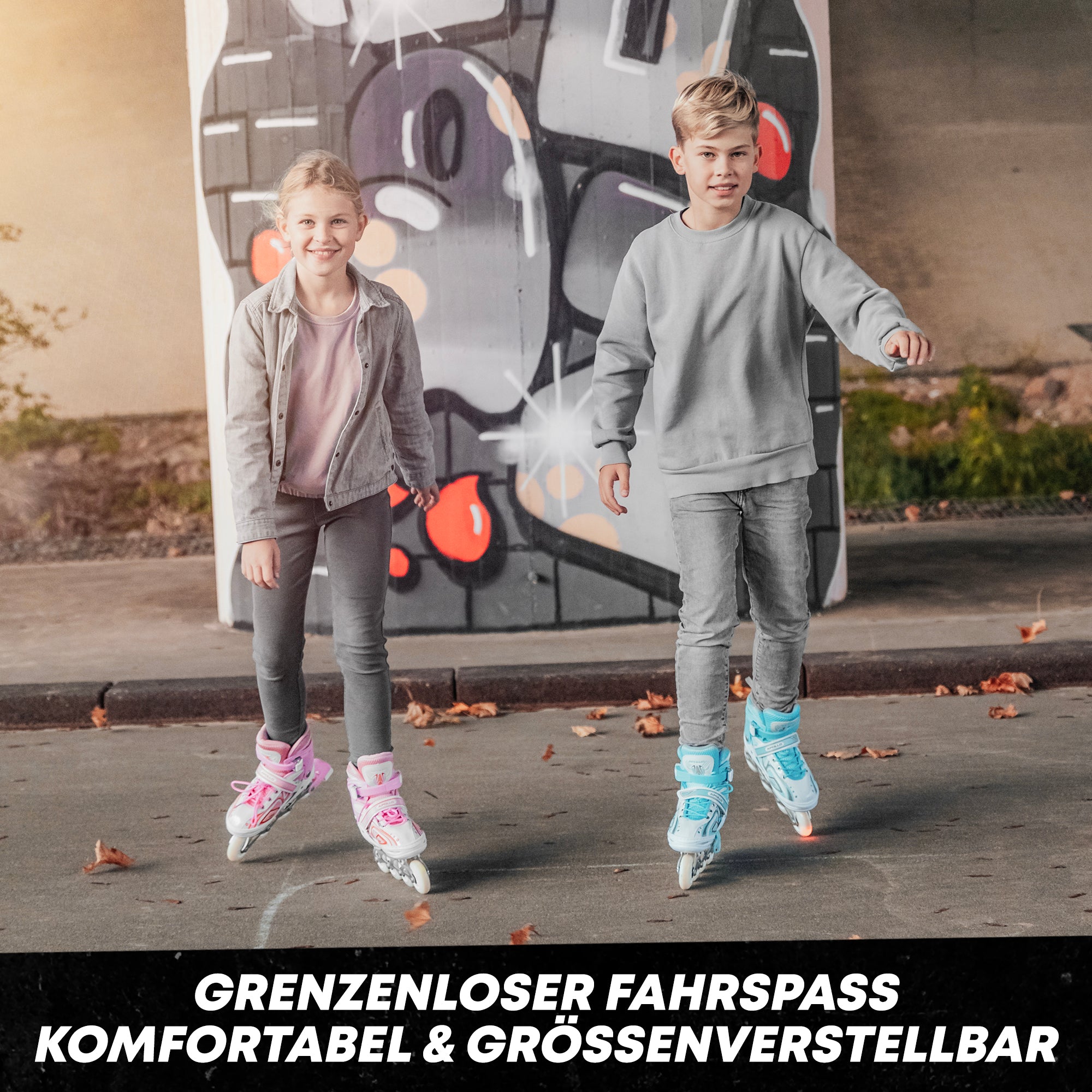 Apollo - Super Blade größenverstellbare Inlineskates - Weiß Pink -