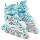 Apollo - Super Blade größenverstellbare Inlineskates - Weiss Türkis -