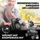 Apollo - Super Quad größenverstellbare verstellbare Rollschuhe für Kinder - Schwarz -