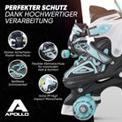 Apollo - Super Quad größenverstellbare verstellbare Rollschuhe für Kinder - Türkis -